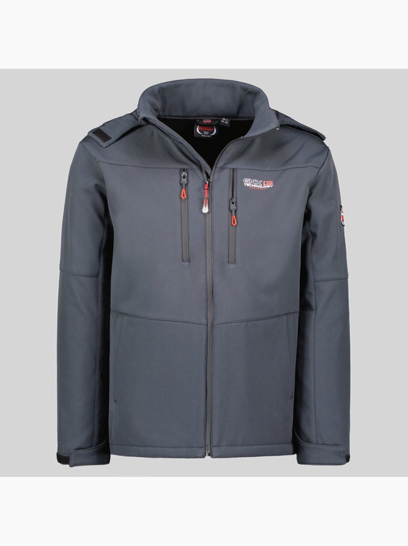 Veste softshell à capuche timmex – geographical norway Gris foncé - Kiabi