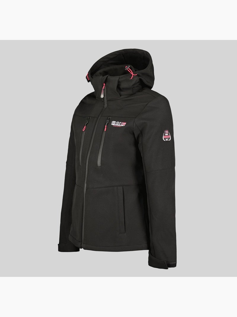 Veste softshell à capuche timmex – geographical norway Noir - Kiabi