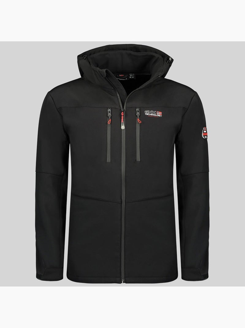 Veste softshell à capuche timmex – geographical norway Noir - Kiabi