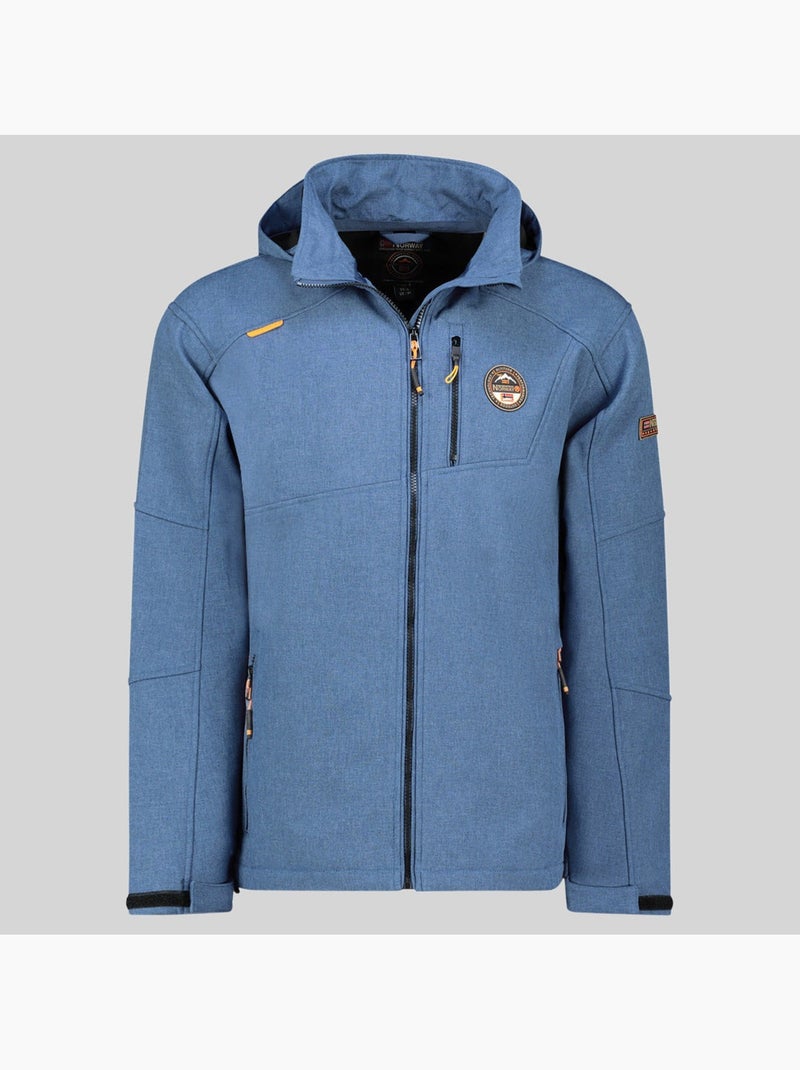 Veste softshell à capuche tolympia – geographical norway Bleu - Kiabi
