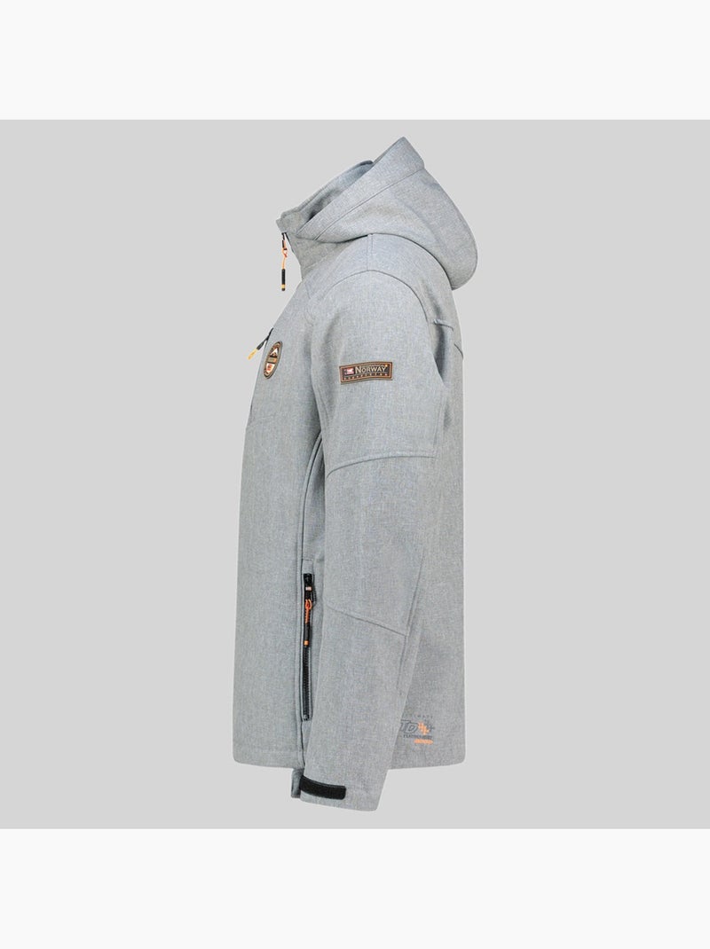 Veste softshell à capuche tolympia – geographical norway Gris clair - Kiabi