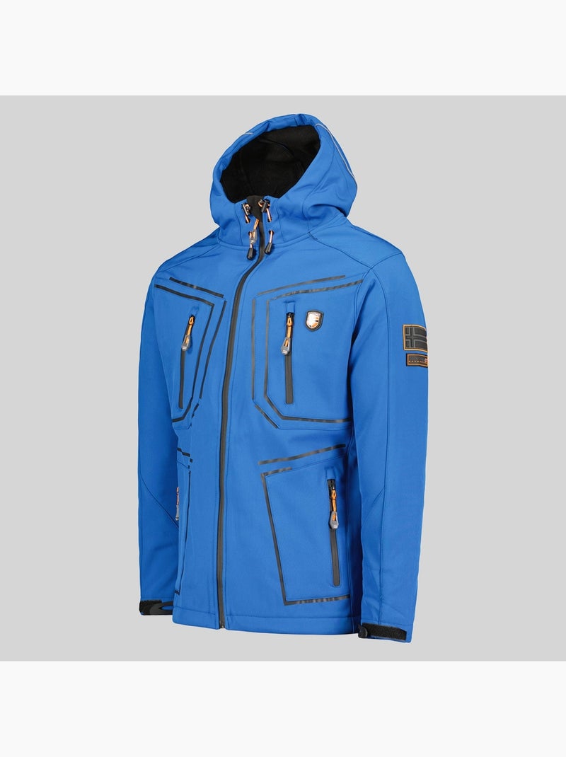 Veste softshell à capuche topere – geographical norway Bleu roi - Kiabi