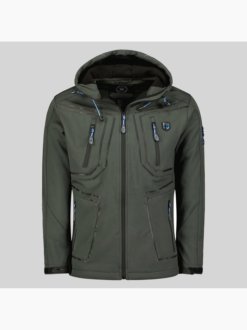 Veste softshell à capuche topere – geographical norway Gris foncé - Kiabi