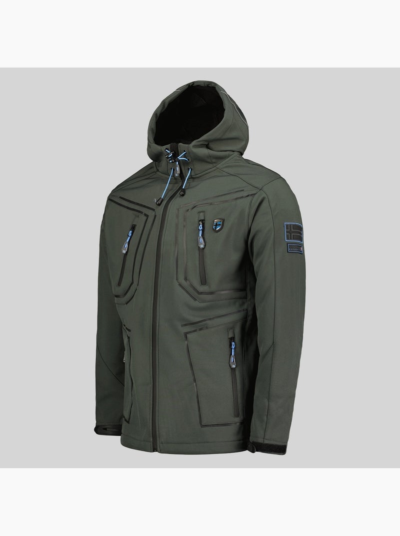 Veste softshell à capuche topere – geographical norway Gris foncé - Kiabi