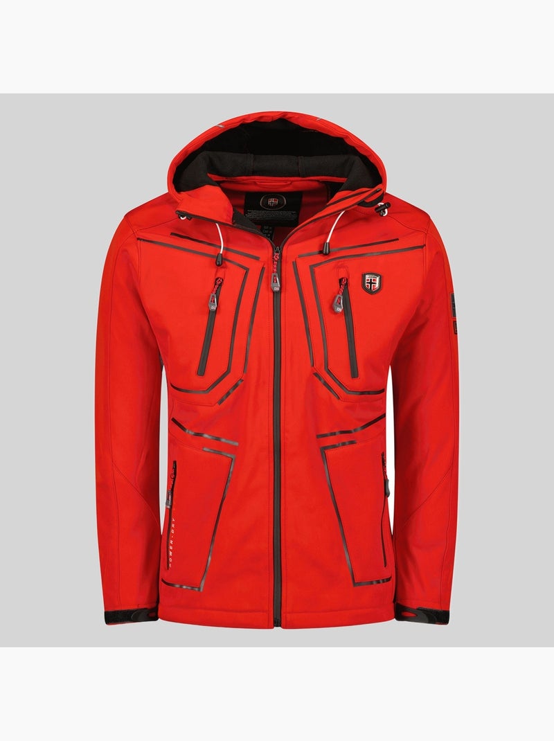 Veste softshell à capuche topere – geographical norway Rouge - Kiabi