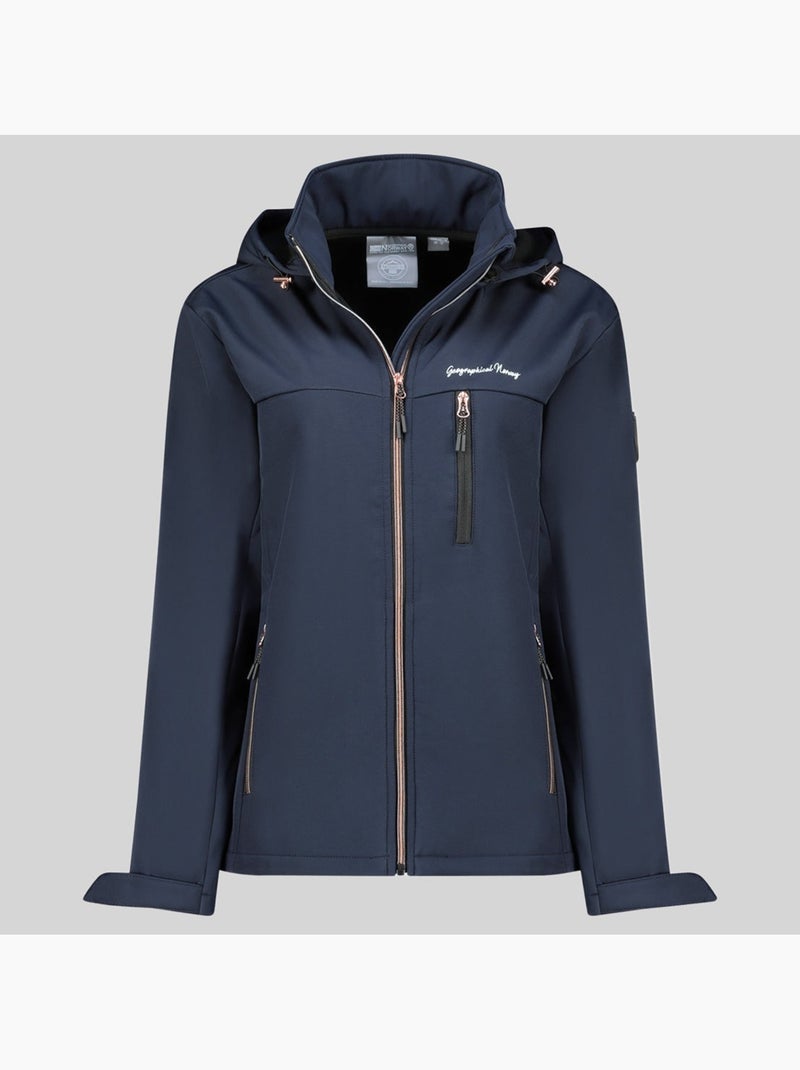 Veste softshell à capuche tounia – geographical norway Bleu marine - Kiabi