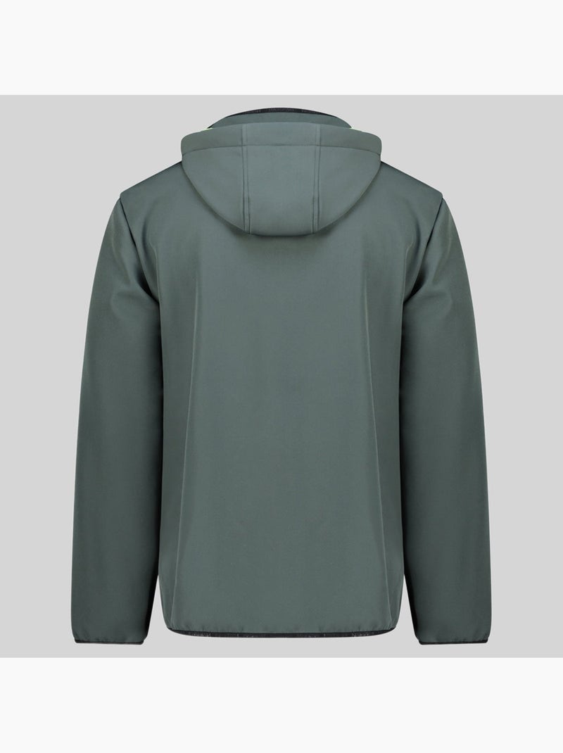 Veste softshell à capuche toxique – geographical norway Gris Vert - Kiabi