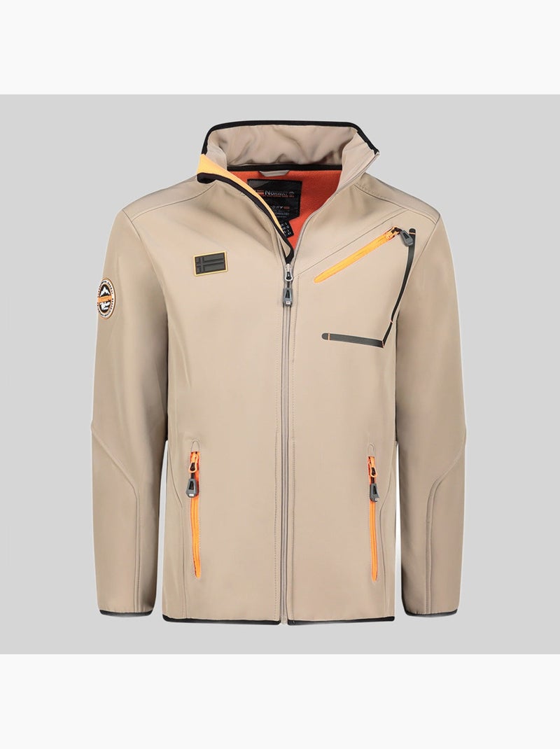 Veste softshell à capuche tramway – geographical norway Beige - Kiabi
