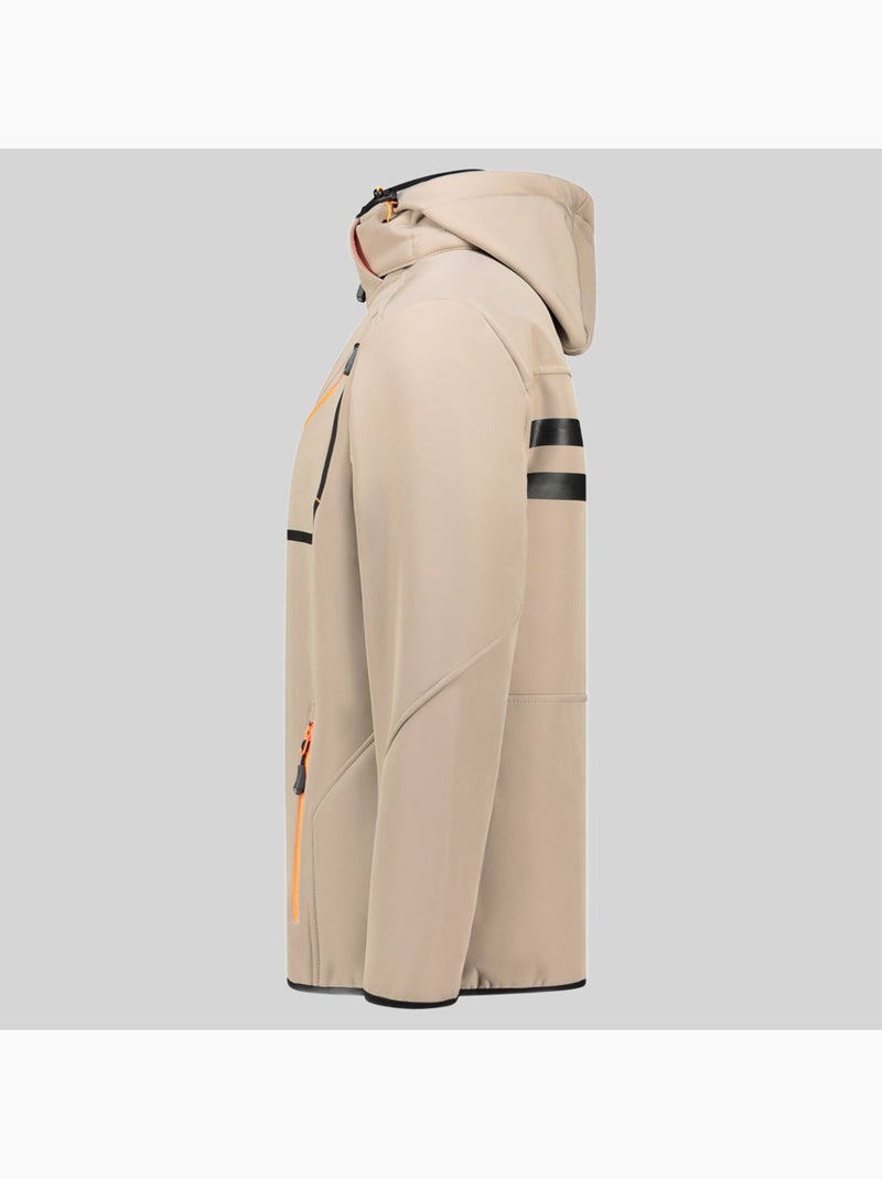 Veste softshell à capuche tramway – geographical norway Beige - Kiabi