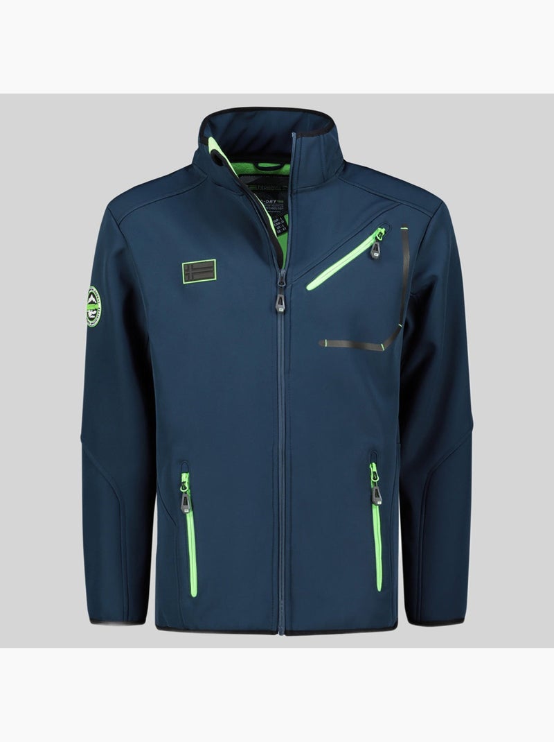 Veste softshell à capuche tramway – geographical norway Bleu marine - Kiabi