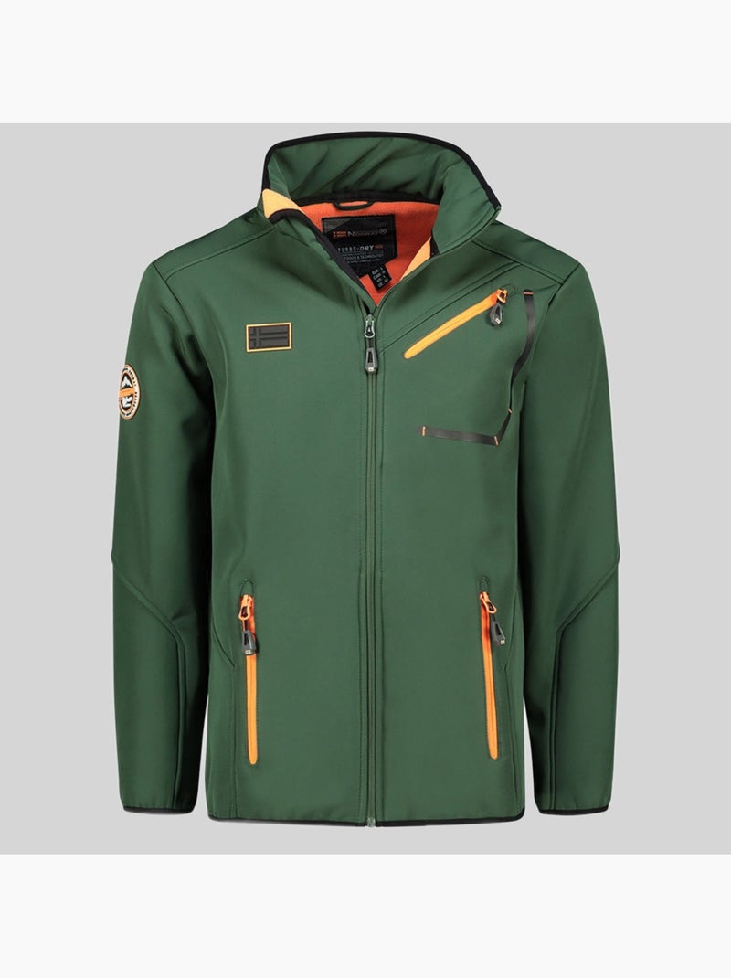Veste softshell à capuche tramway – geographical norway Vert foncé - Kiabi
