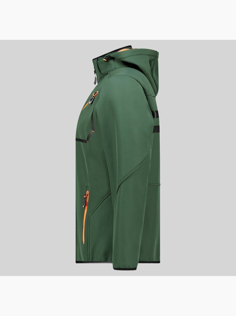 Veste softshell à capuche tramway – geographical norway Vert foncé - Kiabi