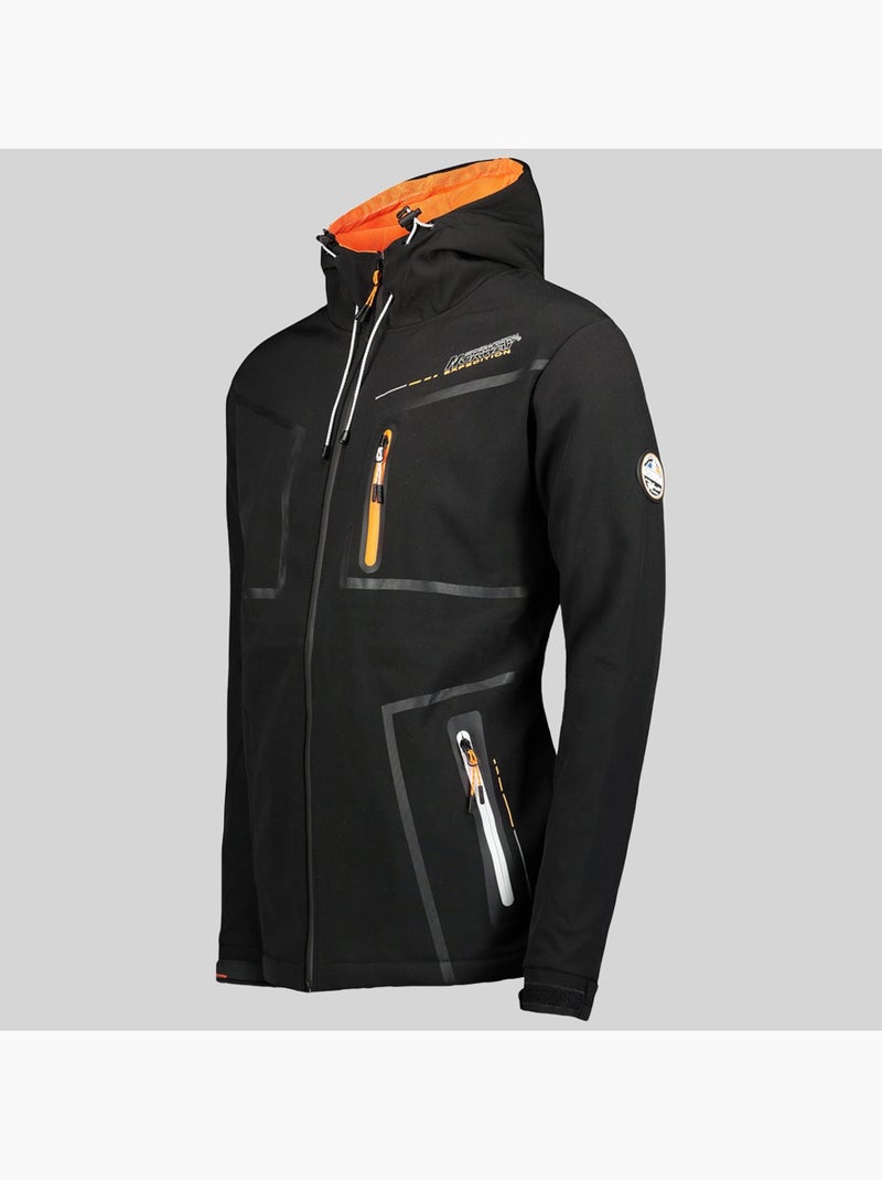 Veste softshell à capuche truello – geographical norway Noir - Kiabi