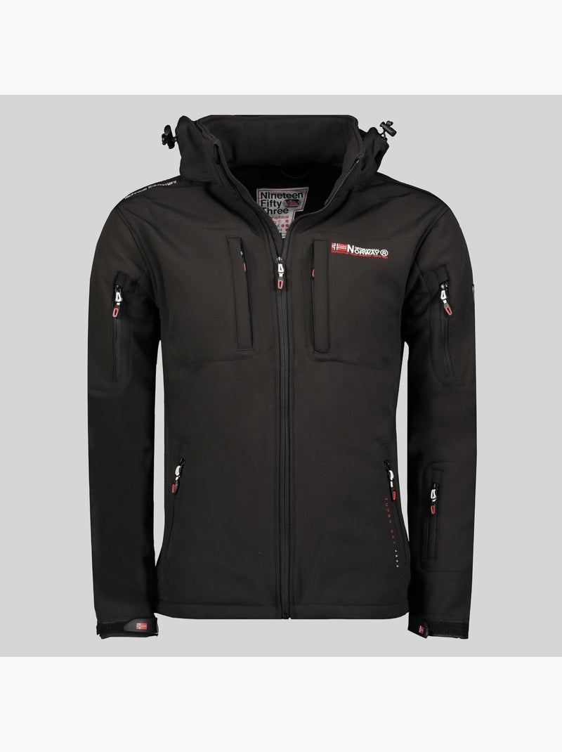 Veste softshell à capuche tunar – geographical norway Noir - Kiabi