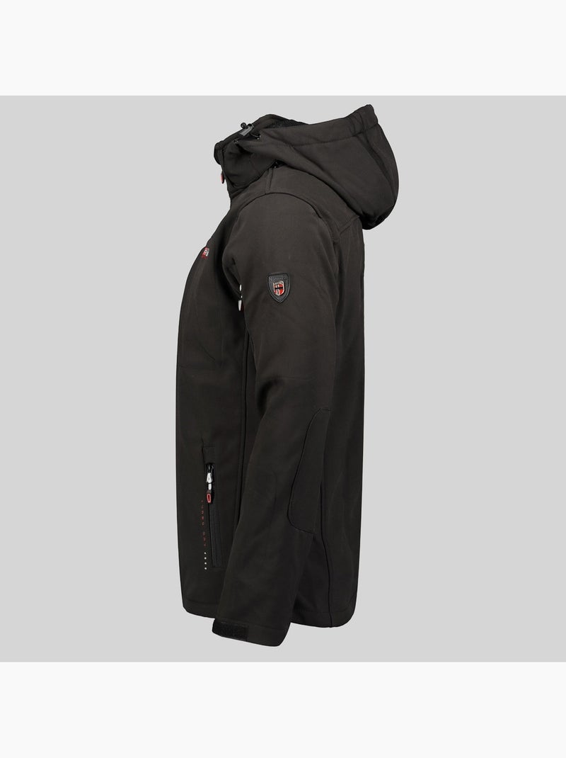 Veste softshell à capuche tunar – geographical norway Noir - Kiabi