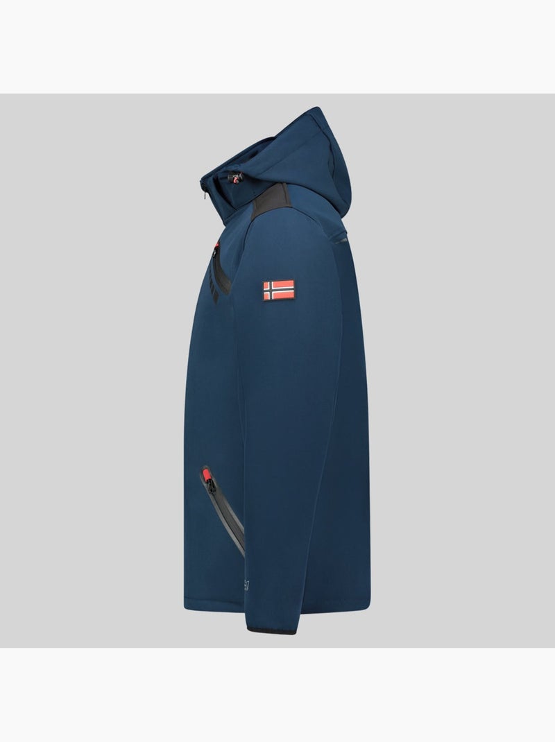 Veste softshell à capuche twopac – geographical norway Bleu marine - Kiabi