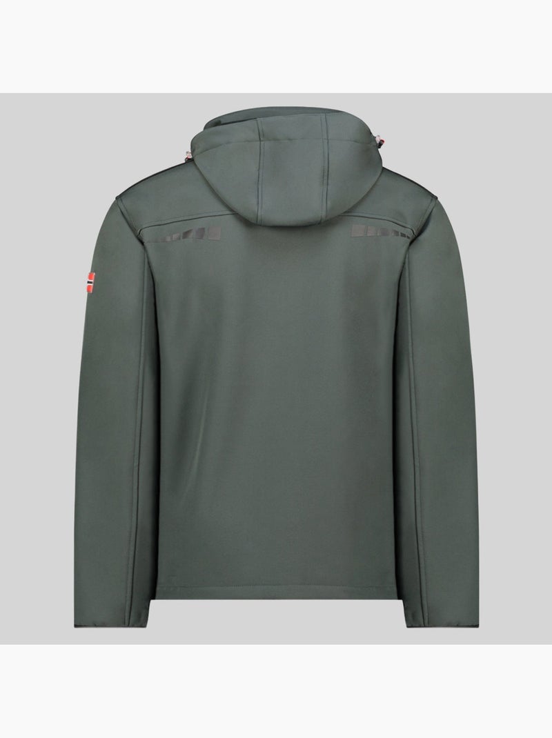 Veste softshell à capuche twopac – geographical norway Gris foncé - Kiabi