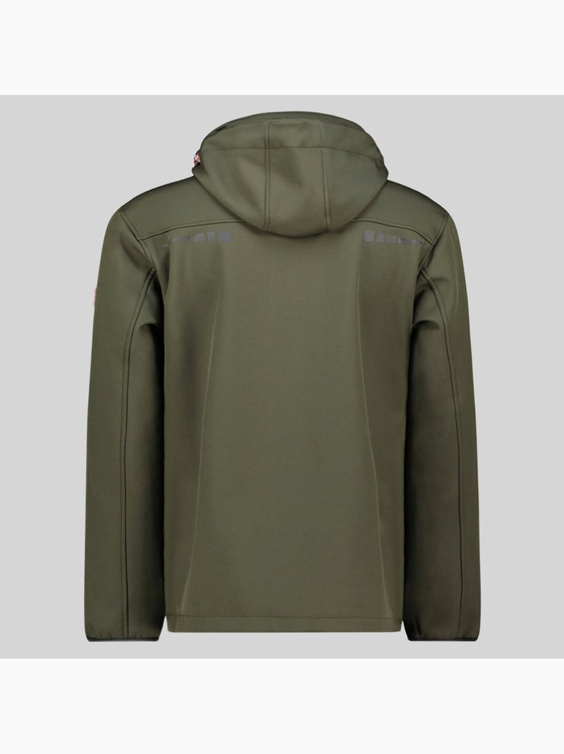Veste softshell à capuche twopac – geographical norway Kaki - Kiabi