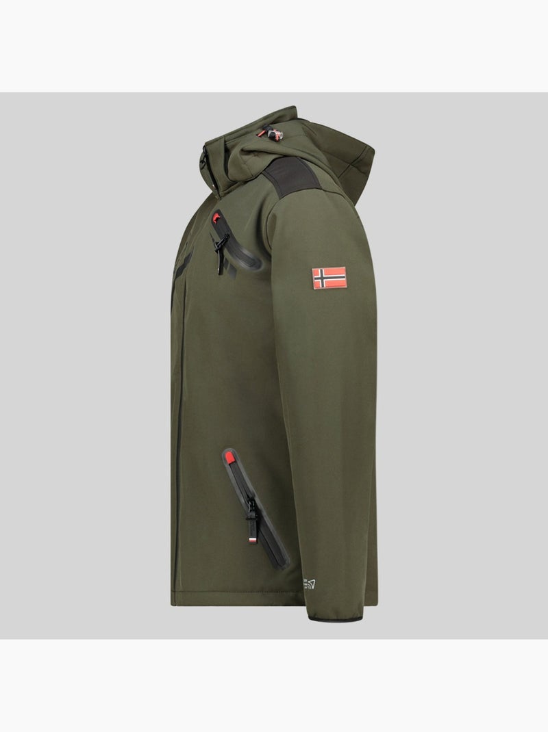 Veste softshell à capuche twopac – geographical norway Kaki - Kiabi