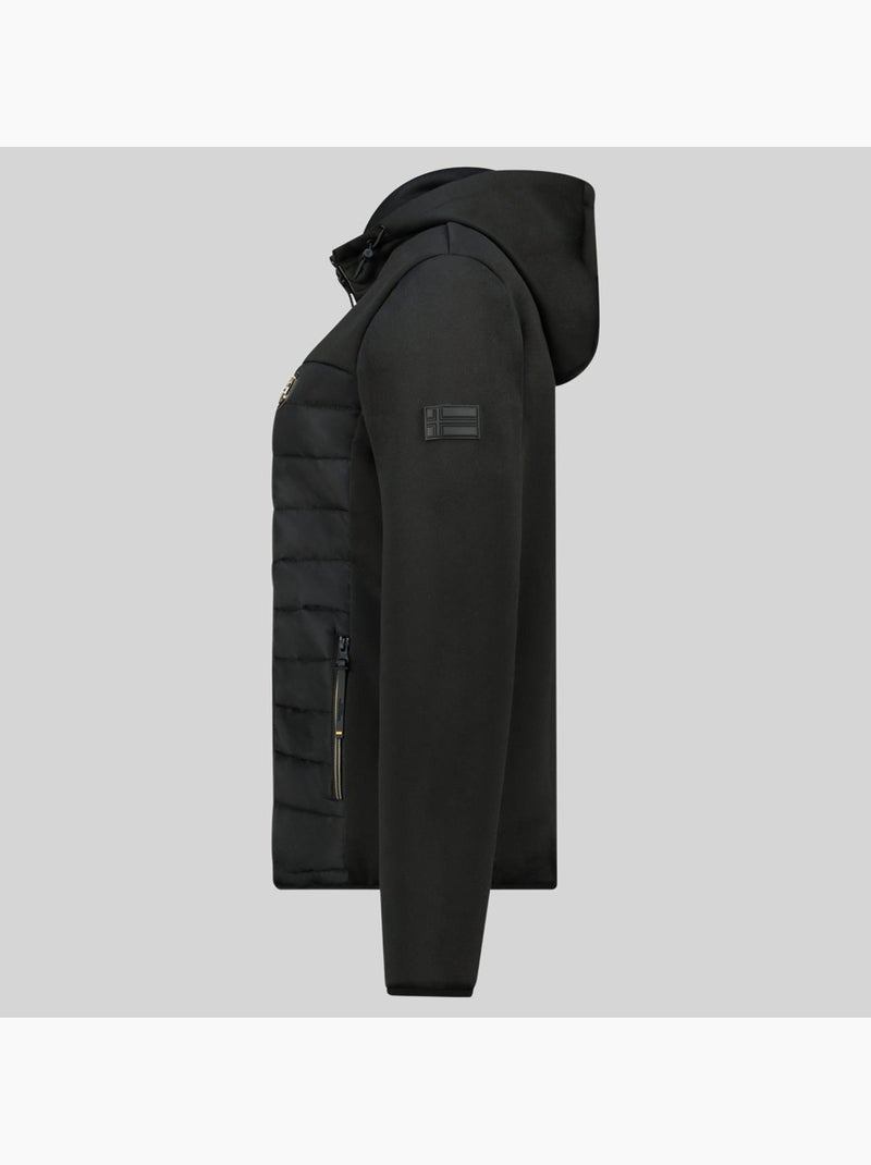 Veste softshell à capuche typhlosion – geographical norway Noir - Kiabi