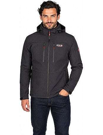 Veste softshell coupe-vent à capuche amovible timmexeak – canadian peak