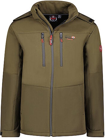 Veste softshell coupe-vent à capuche amovible timmexeak – canadian peak