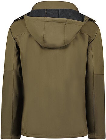 Veste softshell coupe-vent à capuche amovible timmexeak – canadian peak