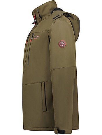 Veste softshell coupe-vent à capuche amovible timmexeak – canadian peak