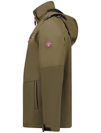 Veste softshell coupe-vent à capuche amovible timmexeak – canadian peak
