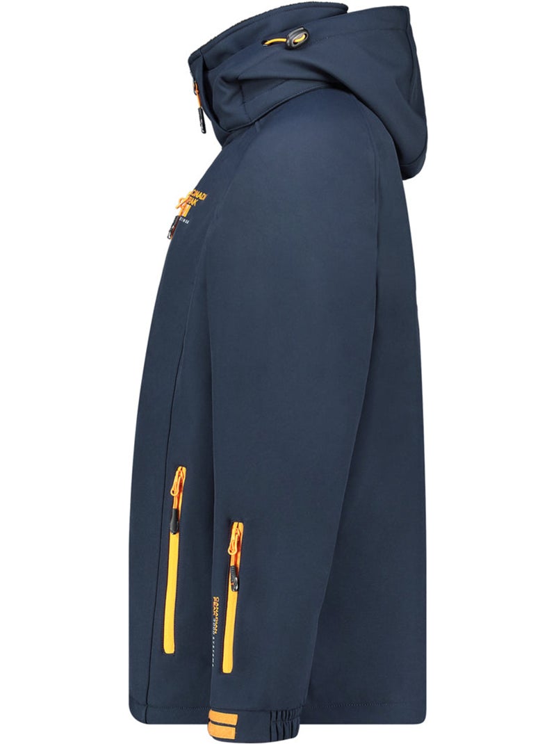 Veste softshell coupe-vent à capuche ritchoneak – canadian peak Bleu marine - Kiabi