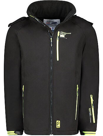 Veste softshell coupe-vent à capuche ritchoneak – canadian peak