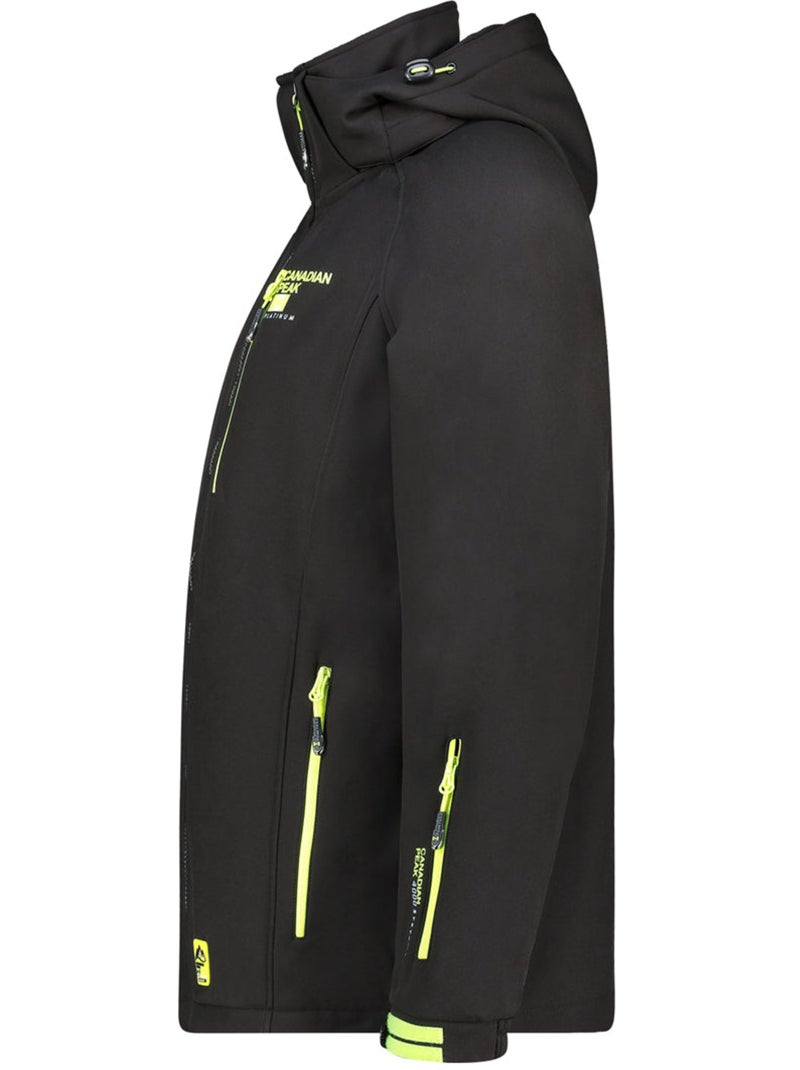 Veste softshell coupe-vent à capuche ritchoneak – canadian peak Noir - Kiabi