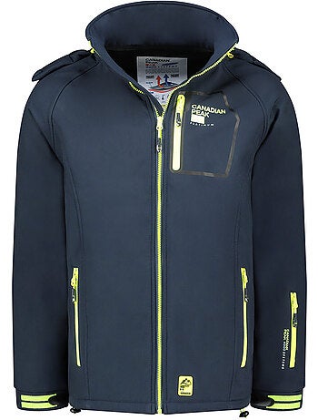 Veste softshell coupe-vent à capuche riziereak – canadian peak