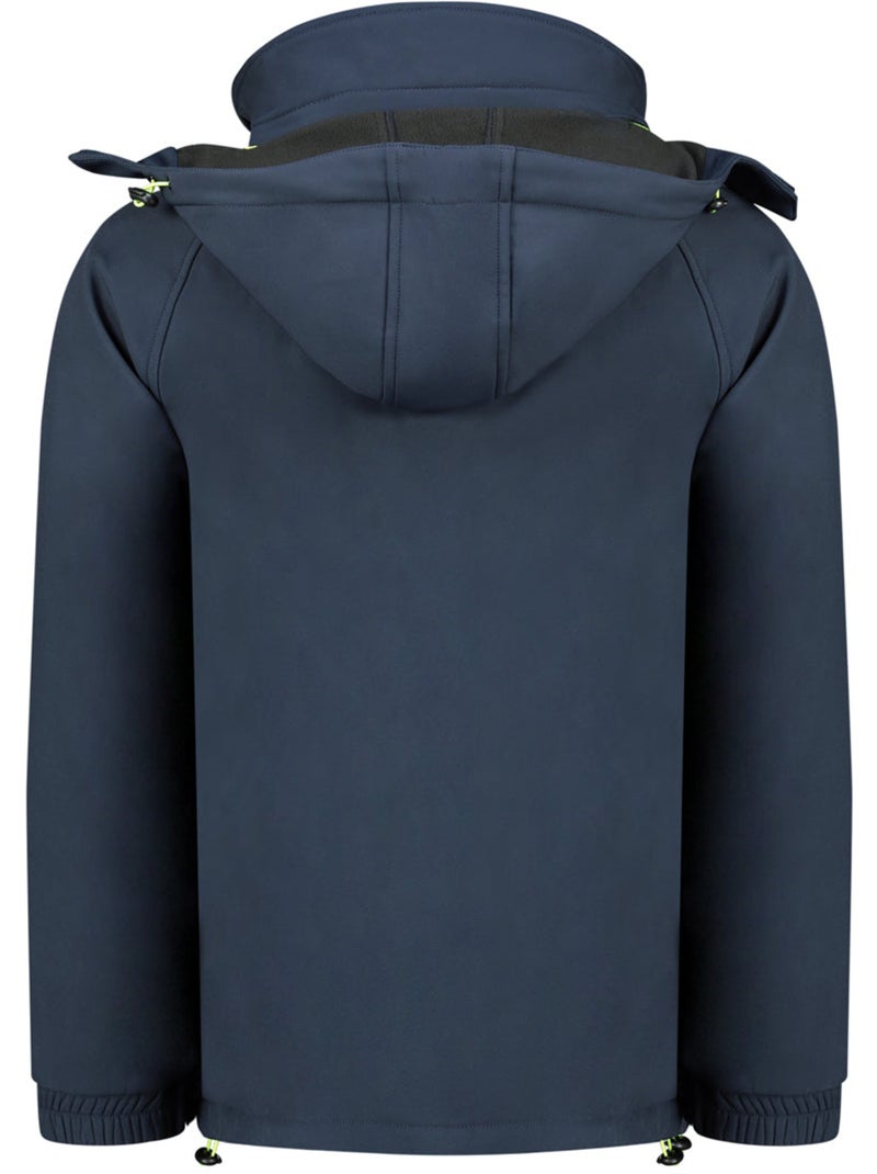 Veste softshell coupe-vent à capuche riziereak – canadian peak Bleu marine - Kiabi
