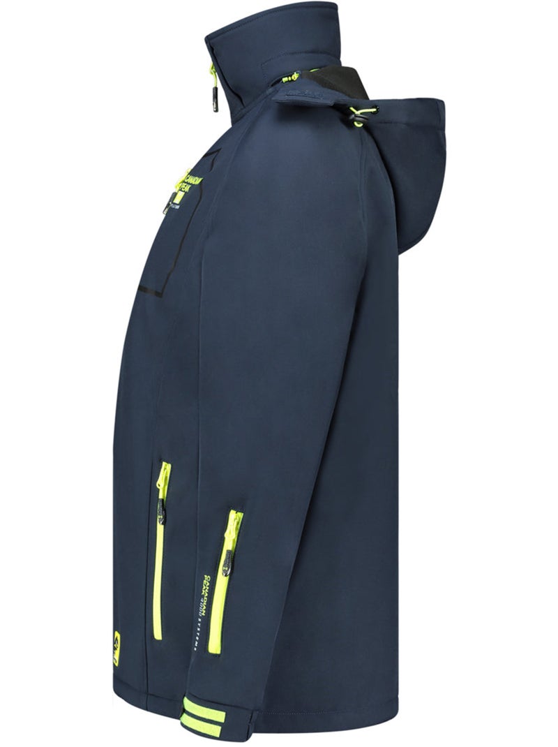 Veste softshell coupe-vent à capuche riziereak – canadian peak Bleu marine - Kiabi