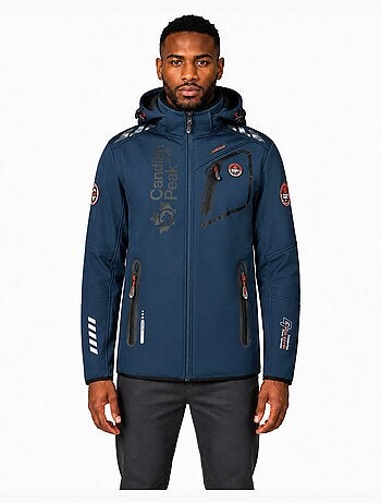Veste softshell coupe-vent à capuche royauteak – canadian peak