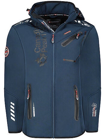 Veste softshell coupe-vent à capuche royauteak – canadian peak