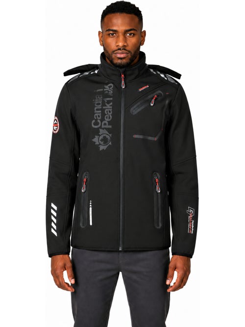 Veste softshell coupe-vent à capuche royauteak – canadian peak - Kiabi Veste softshell coupe-vent à capuche royauteak – canadian peak - Kiabi