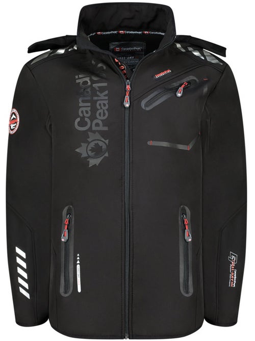 Veste softshell coupe-vent à capuche royauteak – canadian peak - Kiabi Veste softshell coupe-vent à capuche royauteak – canadian peak - Kiabi