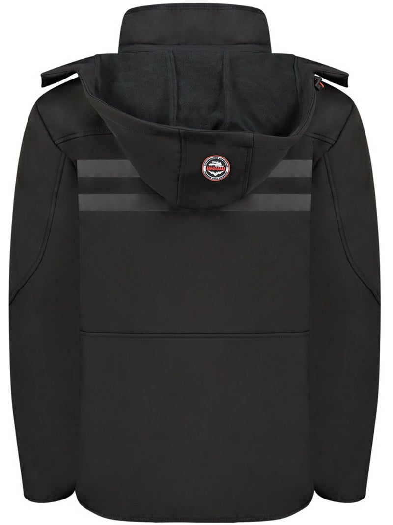Veste softshell coupe-vent à capuche royauteak – canadian peak Noir - Kiabi