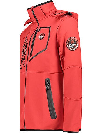 Veste softshell coupe-vent à capuche royauteak – canadian peak