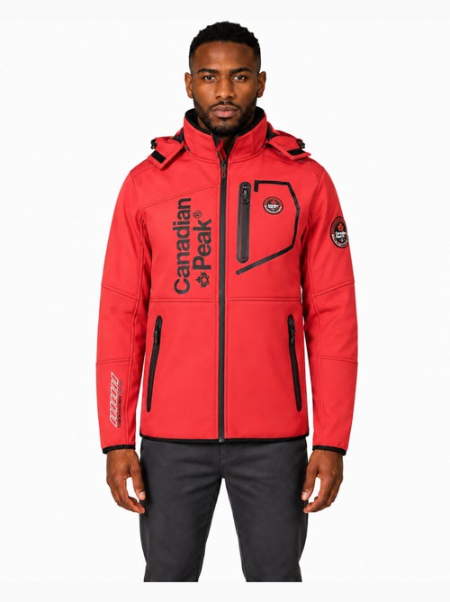 Veste softshell coupe-vent à capuche royauteak – canadian peak - Kiabi Veste softshell coupe-vent à capuche royauteak – canadian peak - Kiabi