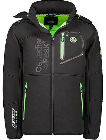 Veste softshell coupe-vent à capuche royauteak – canadian peak