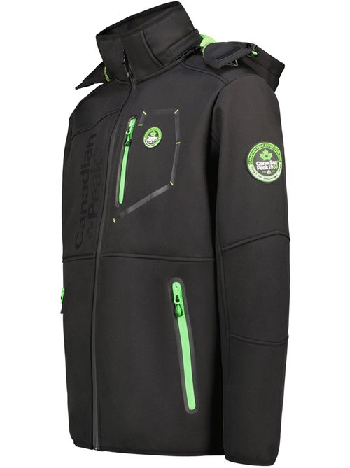 Veste softshell coupe-vent à capuche royauteak – canadian peak - Kiabi Veste softshell coupe-vent à capuche royauteak – canadian peak - Kiabi