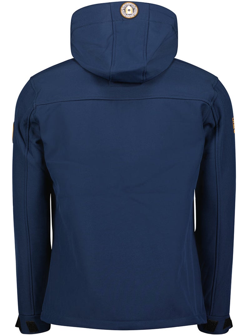 Veste softshell coupe-vent à capuche takeneak – canadian peak Bleu marine - Kiabi