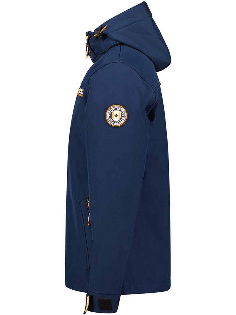 Veste softshell coupe-vent à capuche takeneak – canadian peak Bleu marine - Kiabi