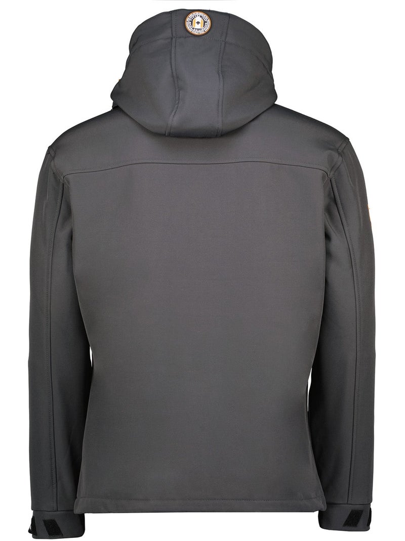 Veste softshell coupe-vent à capuche takeneak – canadian peak Gris foncé - Kiabi