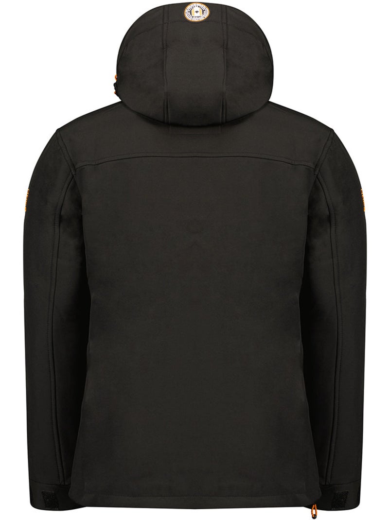 Veste softshell coupe-vent à capuche takeneak – canadian peak Noir - Kiabi