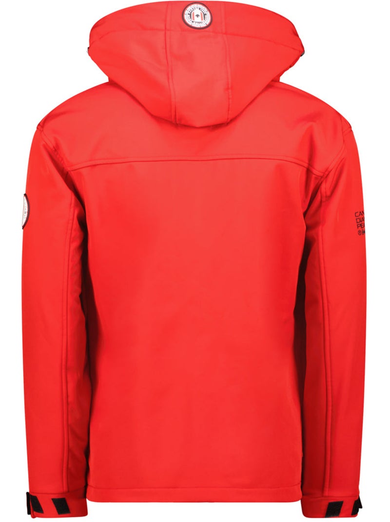 Veste softshell coupe-vent à capuche takeneak – canadian peak Rouge - Kiabi