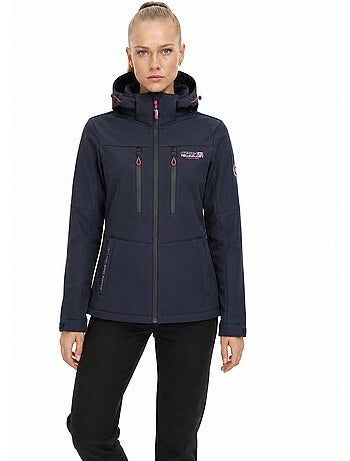 Veste softshell coupe-vent doublée polaire timmexeak – canadian peak